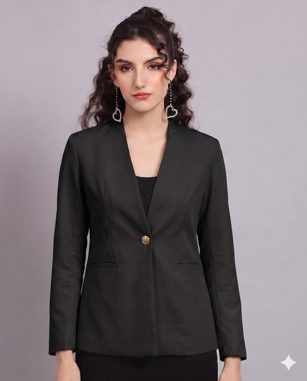 Zara Blazer Coat Black