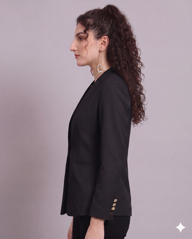 Zara Blazer Coat Black