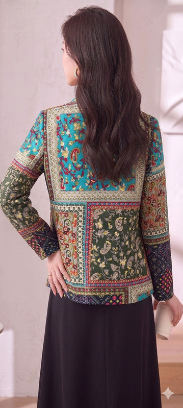 GREEN JAIPURI BLAZER