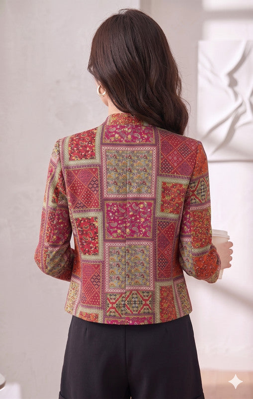 RED JAIPURI BLAZER