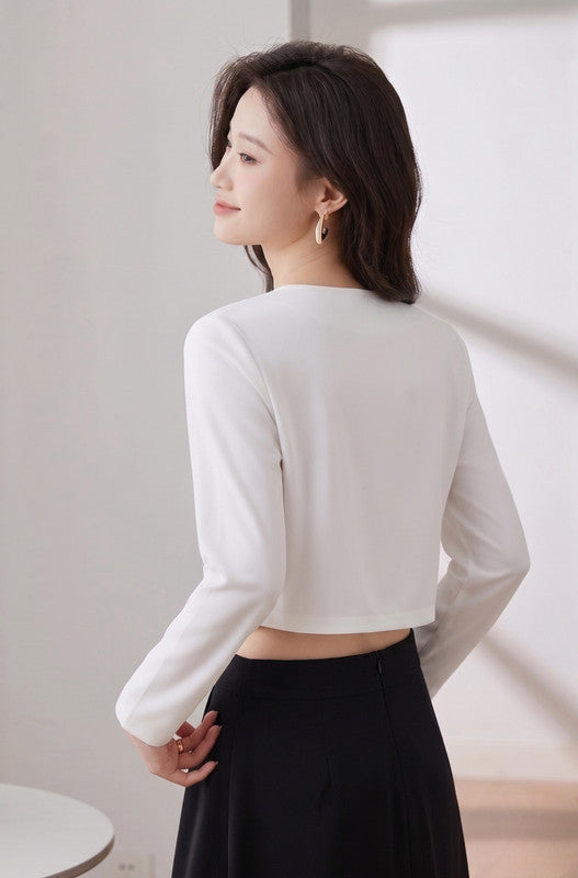 ROUND WHITE BLAZER