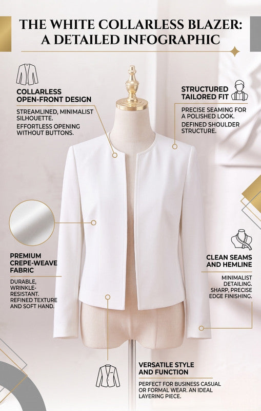 ROUND WHITE BLAZER