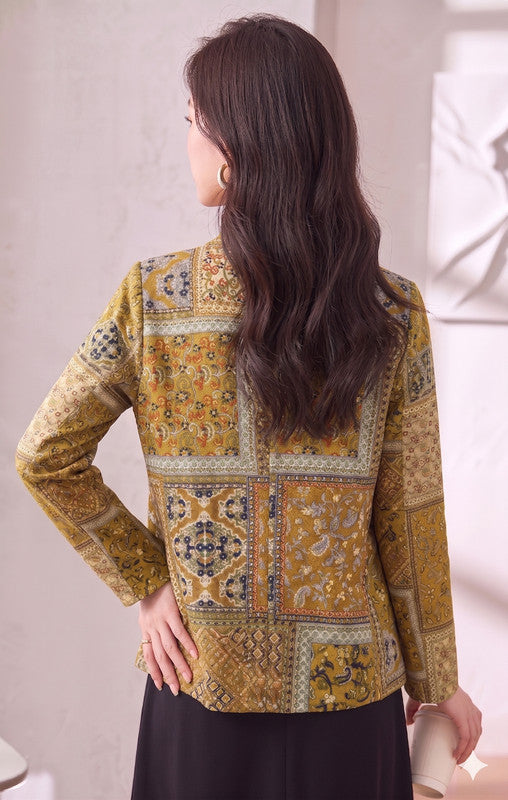 YELLOW JAIPURI BLAZER