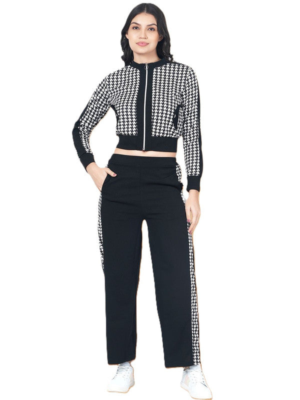 Checkred print Co-Ord Set Black