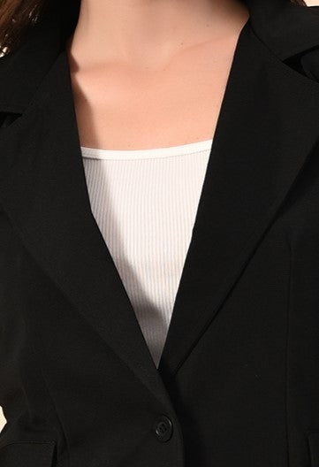 Black COAT PANT SET 