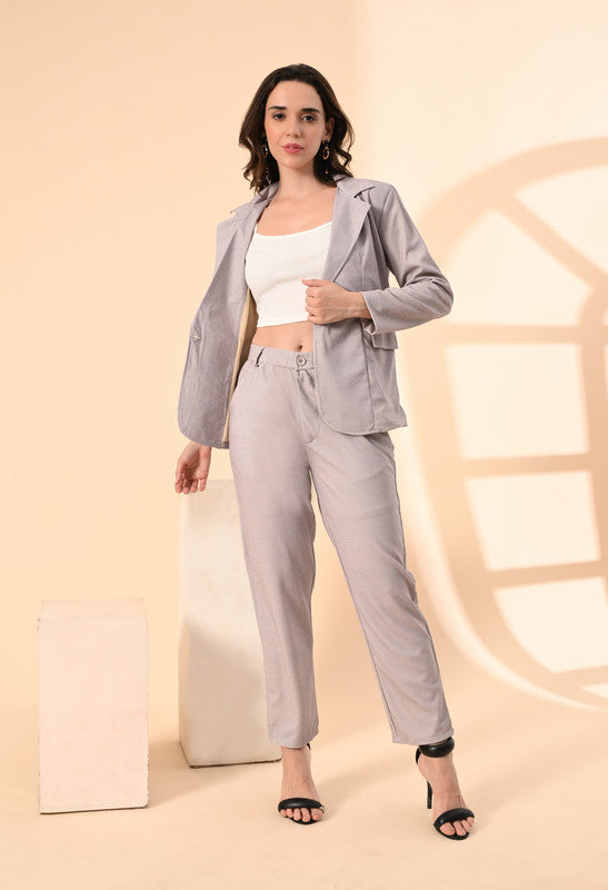 PRINTED COAT PANT BROWN