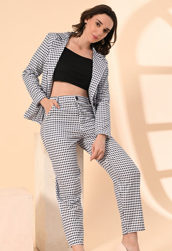 CHECK COAT PANT