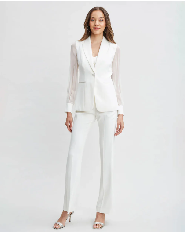 ORGANZA White COAT PANT