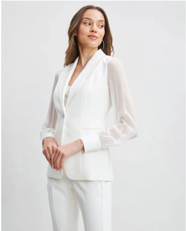 ORGANZA White COAT PANT
