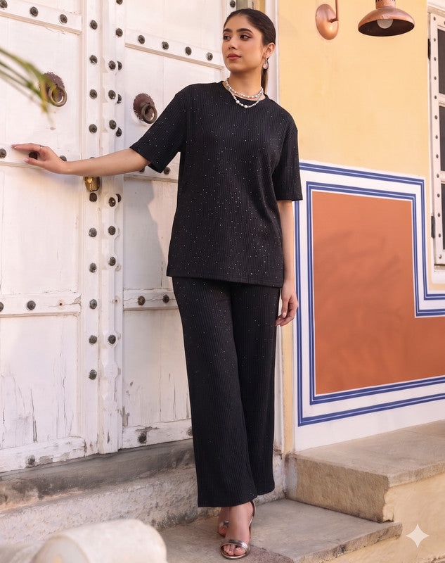 BLACK KURTI AND TROUSER