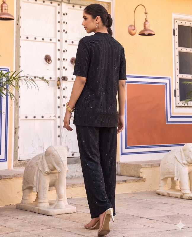 BLACK KURTI AND TROUSER