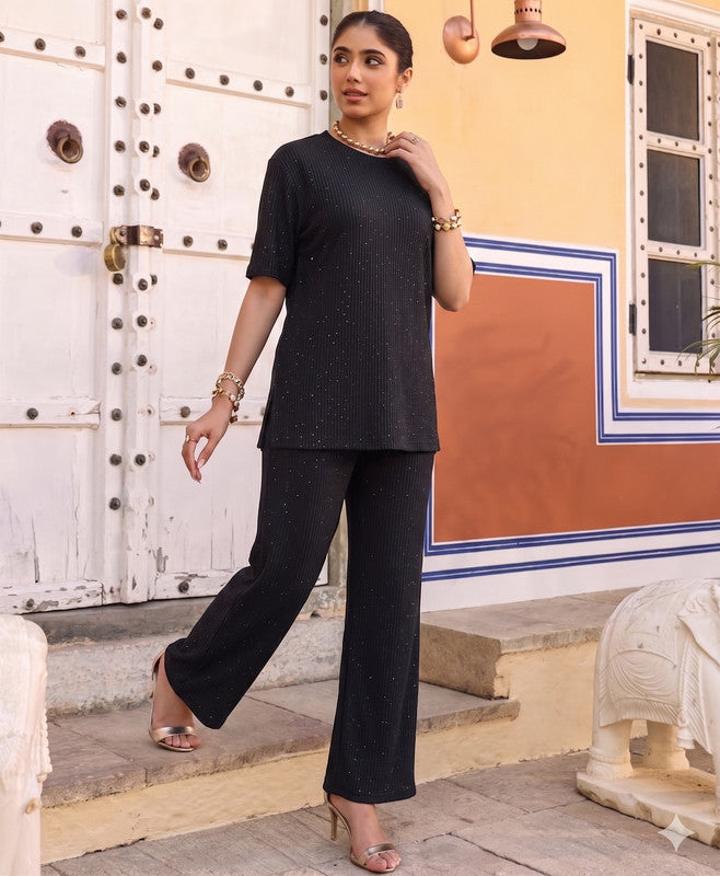 BLACK KURTI AND TROUSER