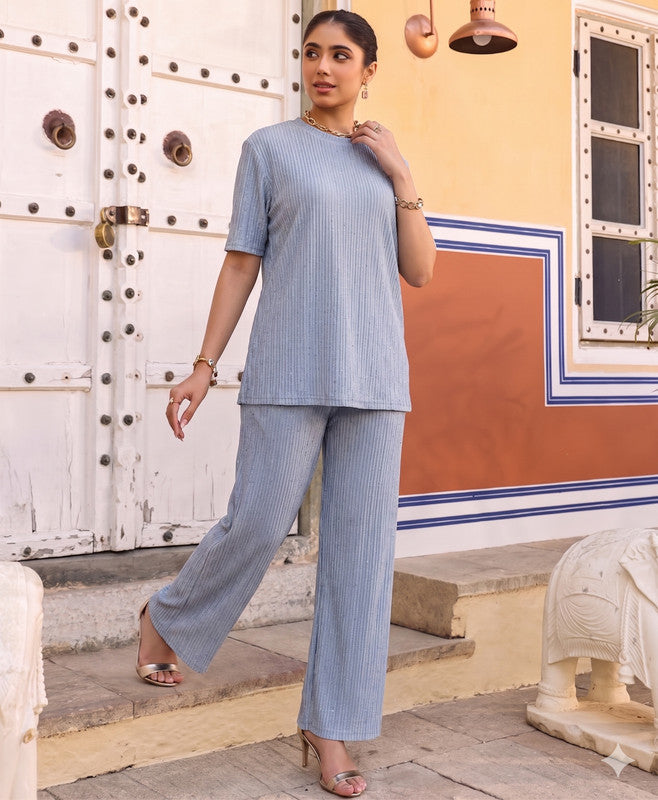 BLUE KURTI AND TROUSER
