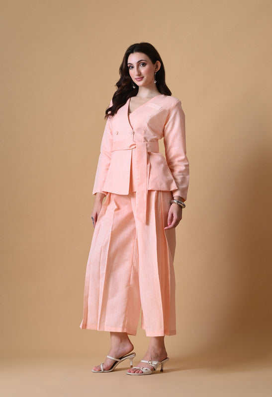 ORANGE SLUB COTTON SHARUG BELT